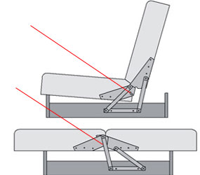 ремонт заклинившего механизма дивана